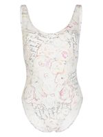 CHANEL Pre-Owned maillot de bain à fleurs (années 1990-2000) - Jaune