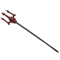 Duivel Trident/drietand vork - 108 cm - rood - plastic - verkleed accessoires - thumbnail