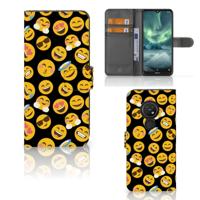 Nokia 7.2 | Nokia 6.2 | Telefoon Hoesje | Emoji | Portemonnee hoesje