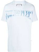 Philipp Plein t-shirt en coton à logo imprimé - Bleu