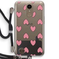 Ondersteboven verliefd: LG K10 (2017) Transparant Hoesje met koord