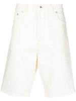 Kenzo short en jean à coupe droite - Blanc