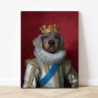 Zijne Hoogheid - Huisdier Portret - Pillow Buddies