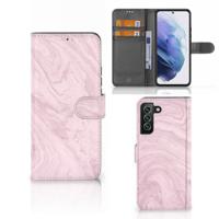 Samsung Galaxy S22 Plus | Bookcase | Marble Pink - Origineel Cadeau Vriendin