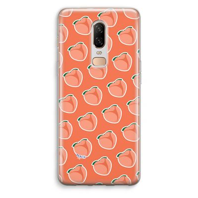 Just peachy: OnePlus 6 Transparant Hoesje