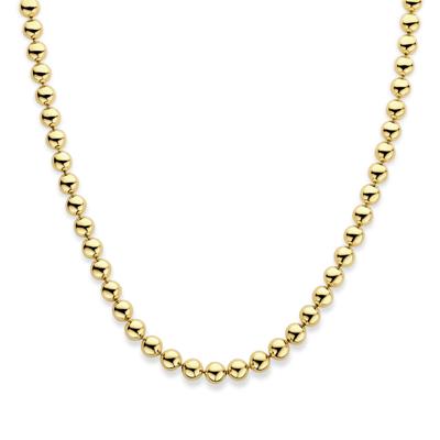 14K Geelgouden Collier met Bolletjes van 10 mm - Elegant en Tijdloos