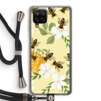 No flowers without bees: Samsung Galaxy A12 Transparant Hoesje met koord