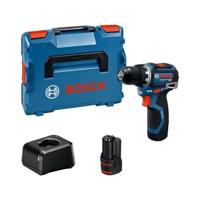 BOSCH PROFESSIONAL Boor-/schroefmachine - GSR 12V-32 + 2 GBA 2.0 Ah accu's - GAL 12V-20 lader, L