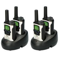 Walkie talkie Set Frequentiekanalen - Wit / Zwart