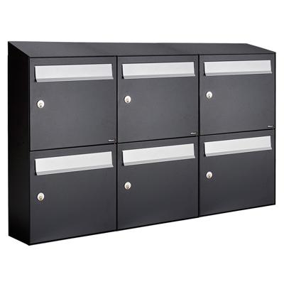 Allux Flow Set 3-Breed, 2-Hoog Met Dak Zwart - 40040070_3x2d