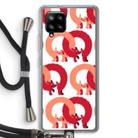 Dogs: Samsung Galaxy A42 5G Transparant Hoesje met koord