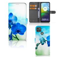 Motorola Moto G9 Power Hoesje Orchidee Blauw - Cadeau voor je Moeder