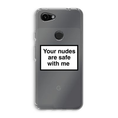 Safe with me: Google Pixel 3a Transparant Hoesje