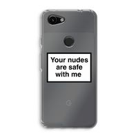 Safe with me: Google Pixel 3a Transparant Hoesje