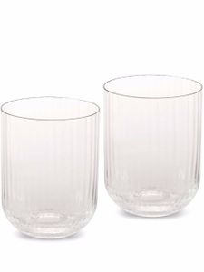 Dolce & Gabbana lot de deux verres Murano soufflés à la main - Blanc