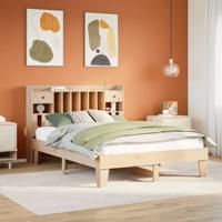 Bedframe zonder matras massief grenenhout 140x190 cm