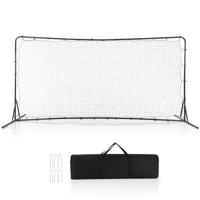 372,5 x 182,5 cm Voetbalnet Voetbaluitrusting met Weerbestendig Net Draagtas en 6 Grondspikes Trainingsnet voor Speeltuin