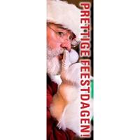 Raambiljet thema PRETTIGE FEEST kerstman