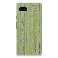 Google Pixel 6A | Bumper Hoesje | Green Wood