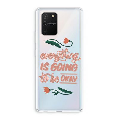 Optimistic flower girl: Samsung Galaxy S10 Lite Transparant Hoesje
