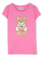 Moschino Kids t-shirt à imprimé Teddy Bear - Rose - thumbnail