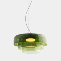 Glazen Plafondlamp Met Historische Charme en Moderne Functionaliteit - thumbnail