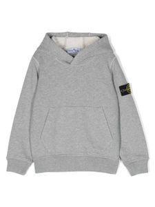 Stone Island Junior hoodie à motif Compass - Gris