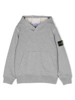 Stone Island Junior hoodie à motif Compass - Gris - thumbnail