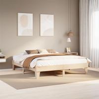 Bedframe zonder matras massief grenenhout 180x200 cm
