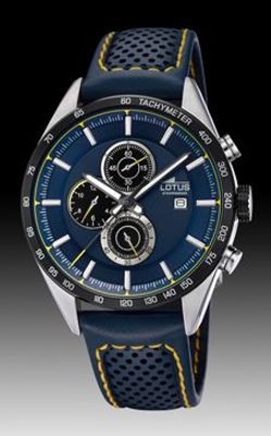 Horlogeband Lotus 18370-2 Leder Blauw 21mm