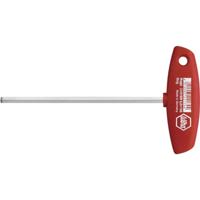 Wiha 334R SW 3,0x100 Werkplaats Inbusschroevendraaier Sleutelbreedte (metrisch): 3 mm Koplengte: 100 mm Afmeting, lengte: 126 mm