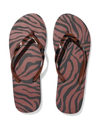 HEMA Damesteenslippers zebra multi (multi)