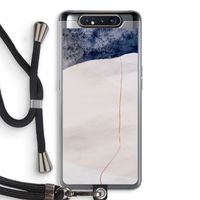 Stone White: Samsung Galaxy A80 Transparant Hoesje met koord
