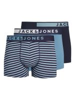 Jack & Jones Jack & Jones Boxershorts Heren Trunks JACSTON Blauw 3-Pack - thumbnail