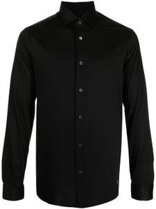 Emporio Armani chemise à boutonnière - Noir