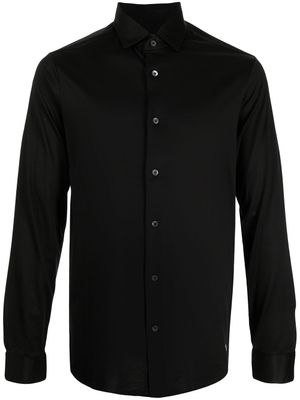 Emporio Armani chemise à boutonnière - Noir