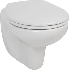 Saqu Ecoline hangtoilet 36x54x34,5cm Wit