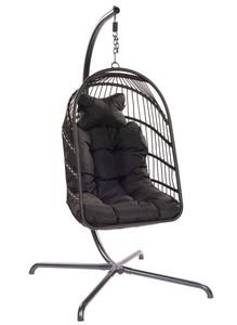 Tropilex Hangstoelset 'Egg' Black - Zwart - 160 kg