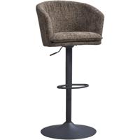 Leen Bakker - Barkruk Willow - Stof/Staal - Bruin - 56.5x56x93 Cm