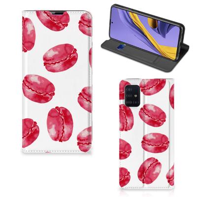 Samsung Galaxy A51 | Flip Style Cover | Pink Macarons