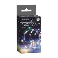 ZILVERDRAAD 40LED MULTI COLOR