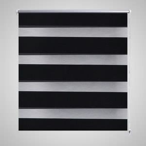 VidaXL Duo rolgordijn 50x100cm zwart