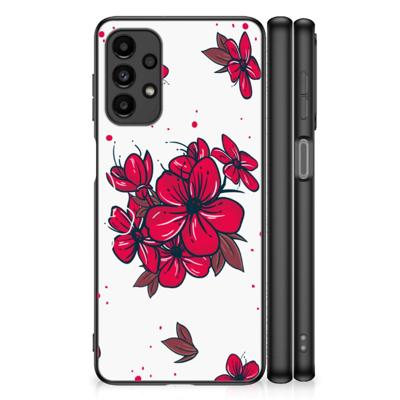 Samsung Galaxy A13 4G Bloemen Hoesje Blossom Red