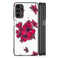 Samsung Galaxy A13 4G Bloemen Hoesje Blossom Red