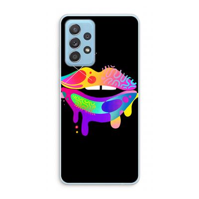 Lip Palette: Samsung Galaxy A73 Transparant Hoesje