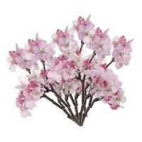 Set van 6x stuks roze appelbloesem kunstbloem/tak met 17 bloemetjes 36 cm
