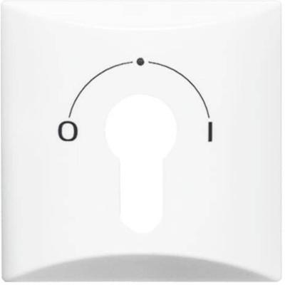 Busch-Jaeger 2CKA001710A1837 Sleutelschakelaar, Sleuteltoets Afdekking Allweather 44 (IP44) Wit, Parel-wit 1 stuk(s)