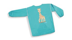 SES Creative kliederschort Girafe junior canvas blauw 1-4 jaar