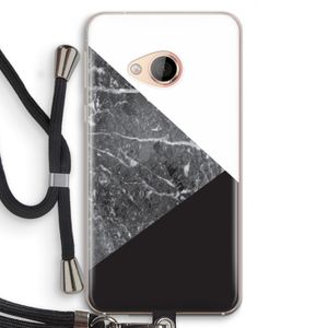 Combinatie marmer: HTC U Play Transparant Hoesje met koord