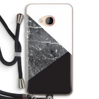Combinatie marmer: HTC U Play Transparant Hoesje met koord